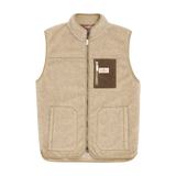 WOOL FLEECE VEST - NATURAL