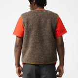 VEST - MID BROWN/CARAMEL