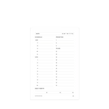 DAILY TASK PAD - WHITE