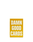 ART OF PLAY - PLAYING CARDS - DAMN GOOD CARDS - YELLOW