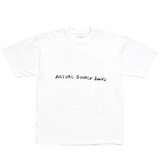 BOOK LABEL TEE - WHITE