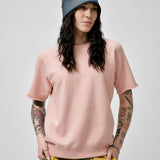 SWEAT SHORT SLEEVE CUT OFF - PINK