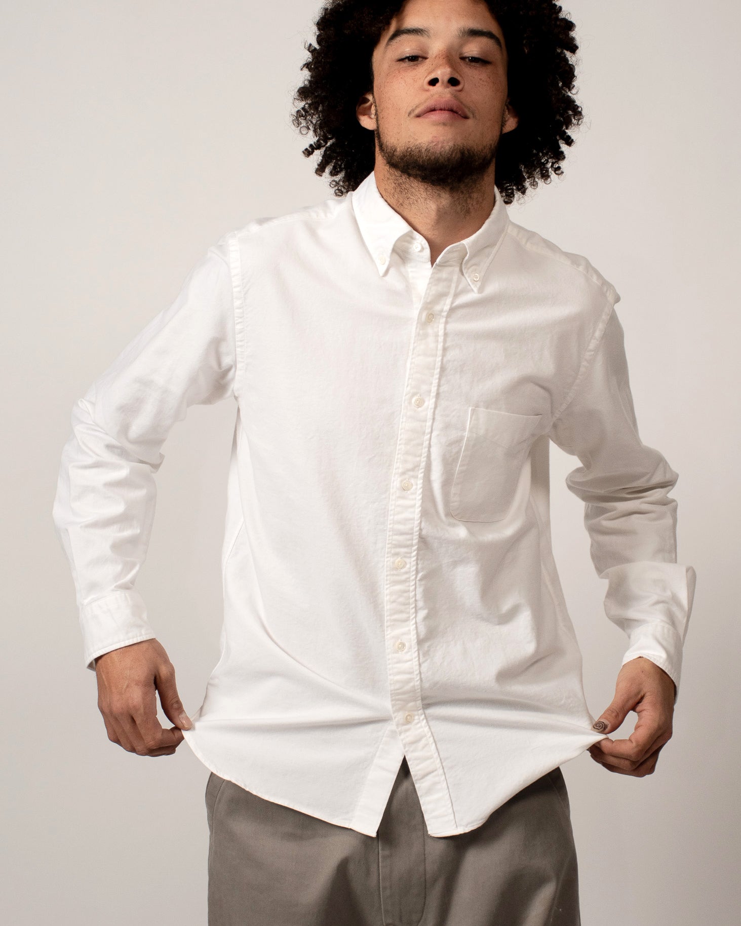 BEAMS+ - B.D. OXFORD - WHITE