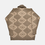 GOWN NATIVE PATTERN JACQUARD - BROWN