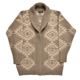 GOWN NATIVE PATTERN JACQUARD - BROWN