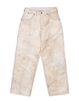 BEAMS+ - PAINTER PANTS LINED OXFORD PRINT - CEMENT