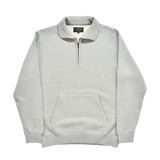 SWEAT HALF ZIP - HEATHER GREY
