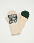 BEAMS+ - RAG MITTEN - OATMEAL/GREEN