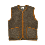 VEST - MID BROWN/CARAMEL