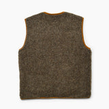 VEST - MID BROWN/CARAMEL