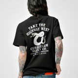 TEE - HIGHWAY WEST - BLACK