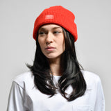 WAFFLE BEANIE - RED