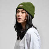 WAFFLE BEANIE - OLIVE