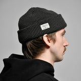 WAFFLE BEANIE - CHARCOAL
