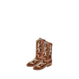COWBOY BOOTS PATCH - BROWN