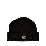 WAFFLE BEANIE - BLACK
