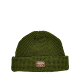 WAFFLE BEANIE - OLIVE