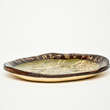 RANCHER PLATE - BROWN RIM