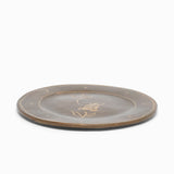 GREEN FLOWER CIRCLE PLATE