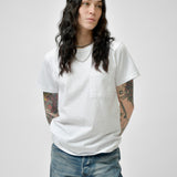 SINGLE POCKET TEE - WHITE