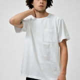 SINGLE POCKET TEE - WHITE