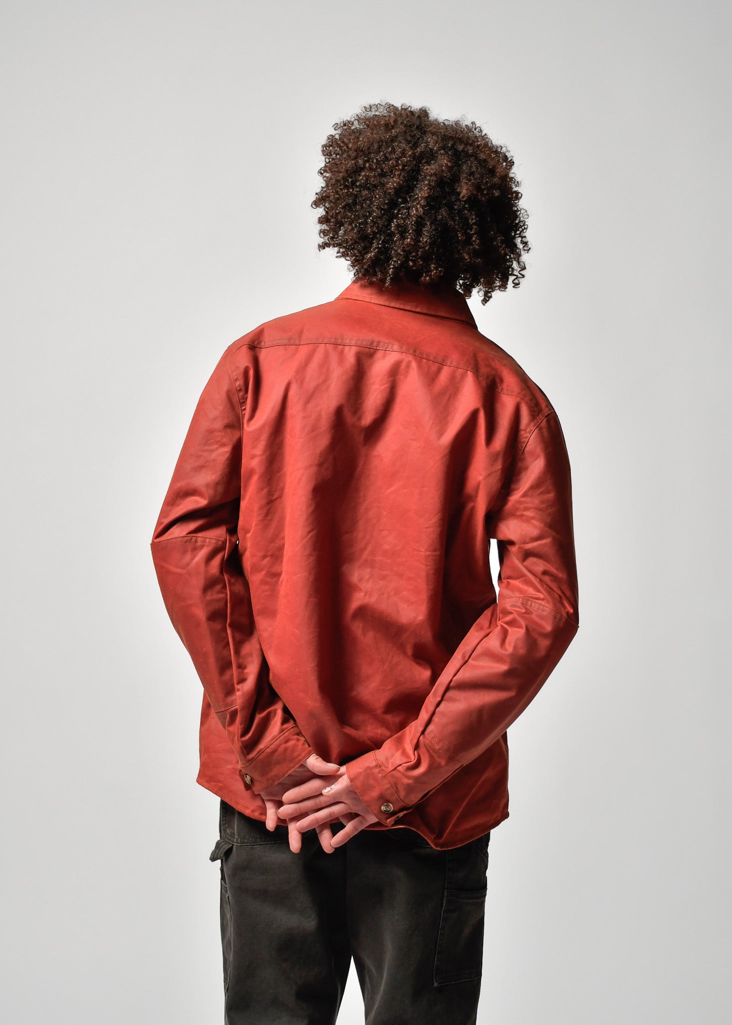 DEHEN - CRISSMAN OVERSHIRT - WAXED COTTON - BRICK