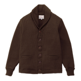 SHAWL SWEATER - BROWN