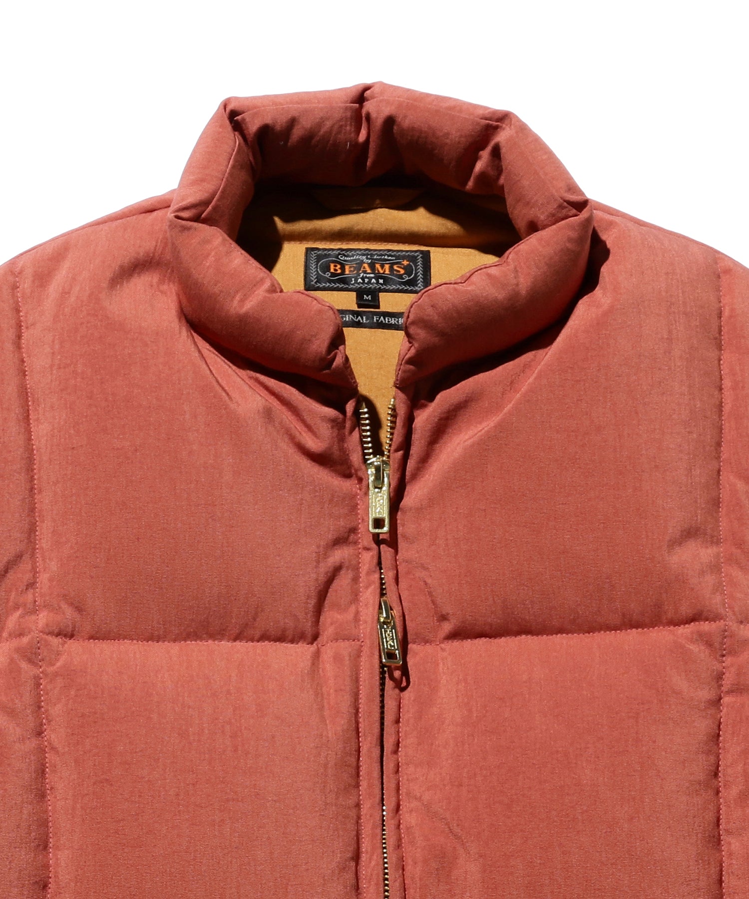 BEAMS+ - DOWN VEST NYLON OXFORD - ORANGE