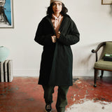 QUILT DELI COAT - BLACK
