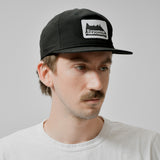 SNAPBACK PATCH CAP - BLACK/BLACK
