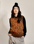 BEAMS+ - SNOW PATTERN VEST 3G - BROWN