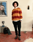 HOWLIN - SWEATER - SHAGGY BEAR - CHUNKY STRIPES - GENTLE