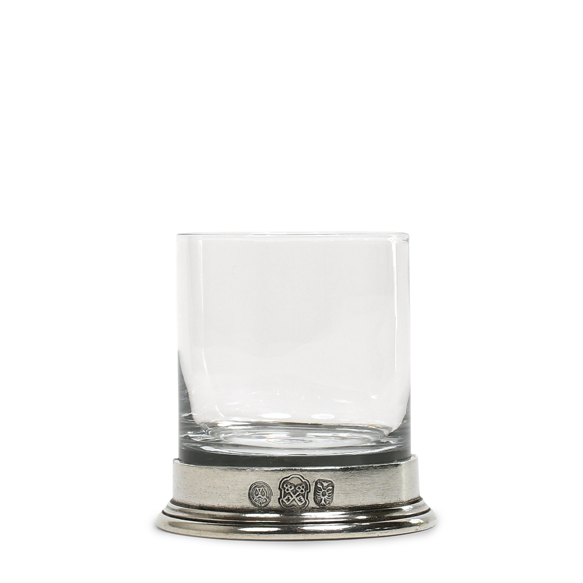 WENTWORTH PEWTER - WHISKEY GLASS - PEWTER &amp; GLASS