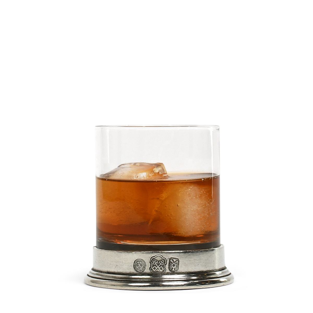 WENTWORTH PEWTER - WHISKEY GLASS - PEWTER &amp; GLASS
