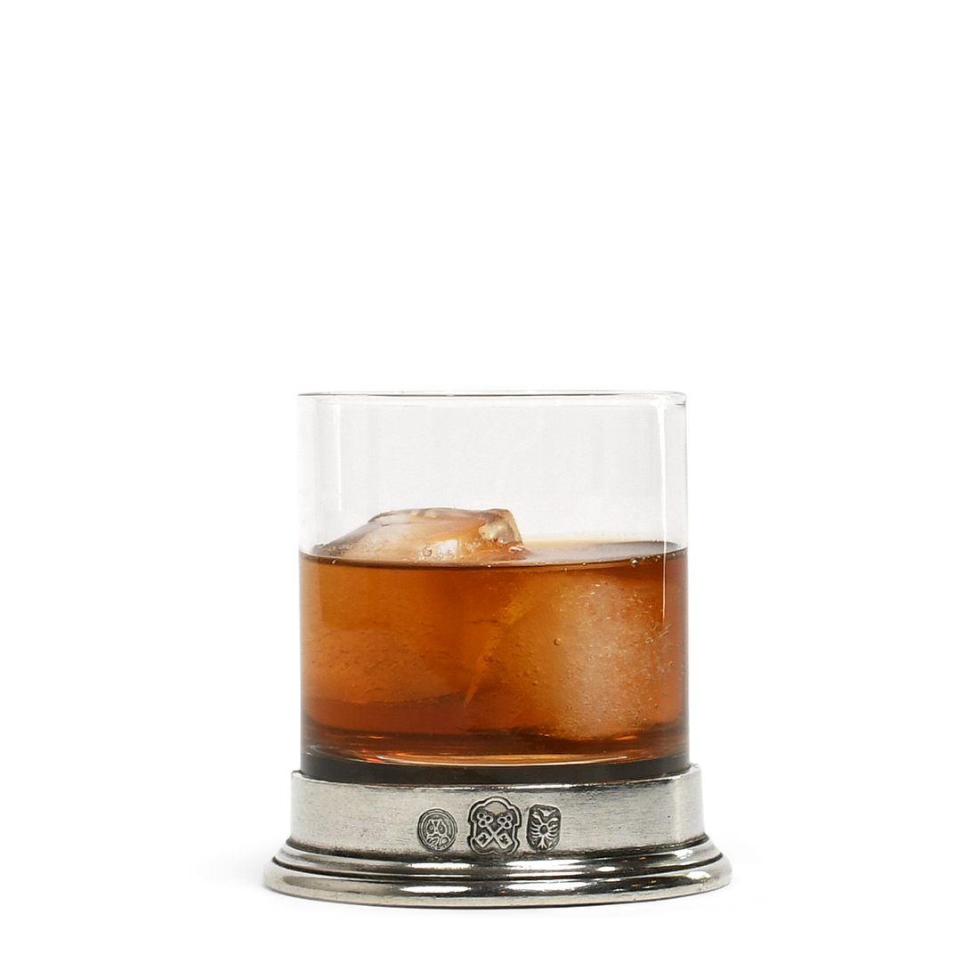 WENTWORTH PEWTER - WHISKEY GLASS - PEWTER & GLASS