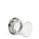 WHISKEY GLASS - PEWTER & GLASS