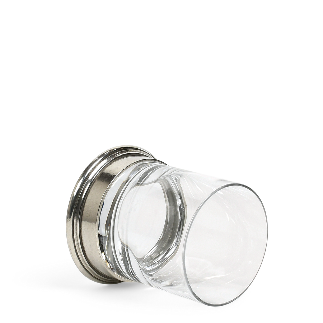 WENTWORTH PEWTER - WHISKEY GLASS - PEWTER & GLASS