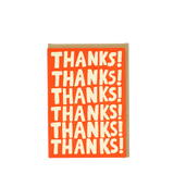 GREETING CARD - THANKS! THANKS! THANKS!