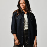 SAWTOOTH PEARL SNAP - RAINBOW