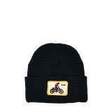 HAPPY TRAILS WATCH CAP - BLACK