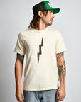 IMOGENE + WILLIE - GRAPHIC TEE - BOLT - WHITE