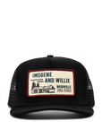 IMOGENE + WILLIE - TRUCKER HAT - SERVICE STATION - BLACK