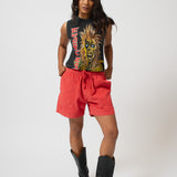 LOUNGE SHORT - SUN FADED RED CORD