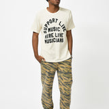 GRAPHIC TEE - SUPPORT LIVE MUSIC - WHITE