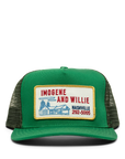 IMOGENE + WILLIE - TRUCKER HAT - SERVICE STATION - KELLY GREEN