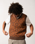 BEAMS+ - SNOW PATTERN VEST 3G - BROWN