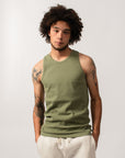 HEMEN - TANK TOP - GREEN CLAY