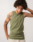 HEMEN - TANK TOP - GREEN CLAY