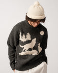 BEAMS+ - CREW INTARSIA 3G - CHARCOAL