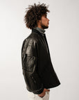 BEAMS+ - MIL FLIGHT JACKET LEATHER - BLACK